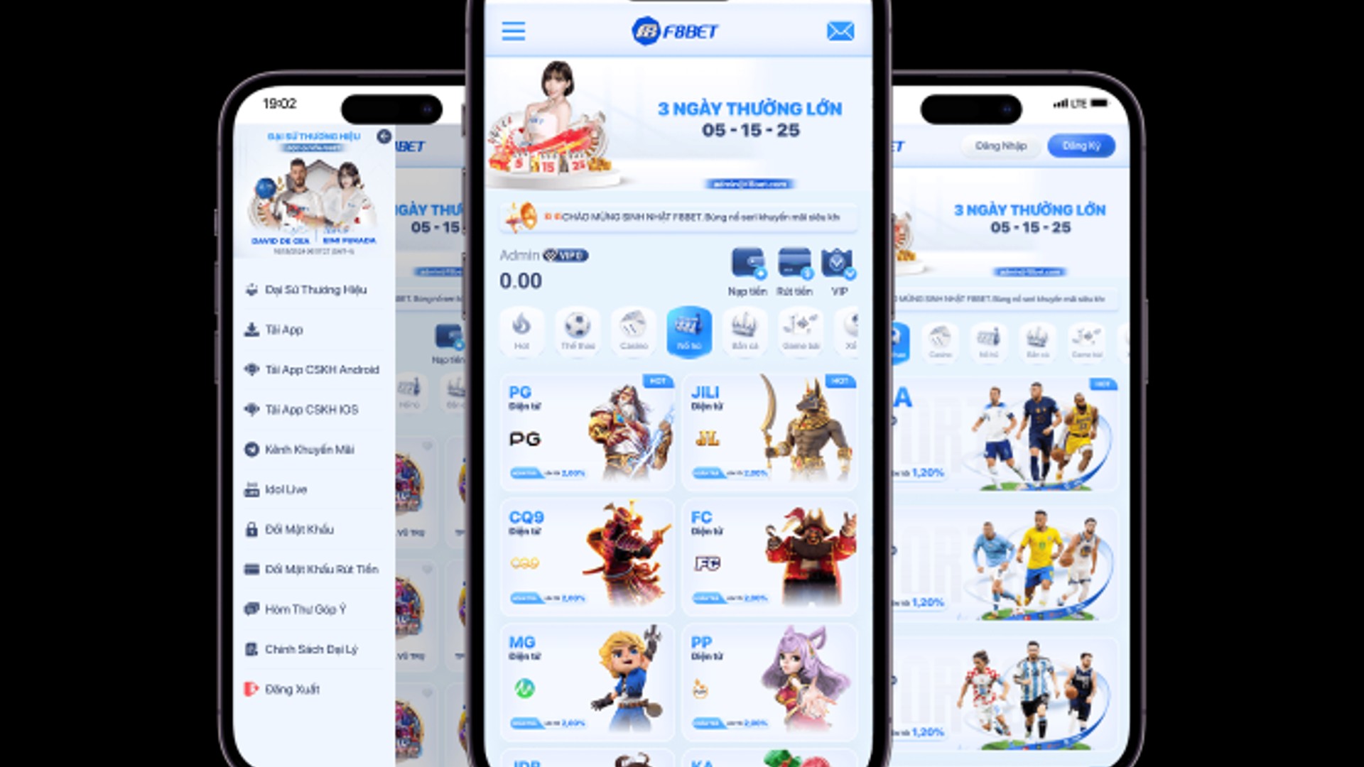Giao diện ứng dụng mb66 trên điện thoại di động